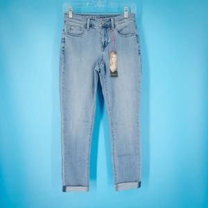 Laurie Felt QVC Size 00 Denim Light Wash Boyfriend Relaxed Straight Leg Jeans